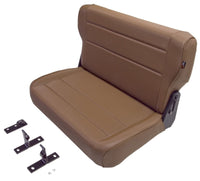 Thumbnail for Rugged Ridge Fold & Tumble Rear Seat Spice 76-95 Jeep CJ / Jeep Wrangler