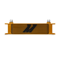 Thumbnail for Mishimoto Universal 10 Row Oil Cooler - Gold