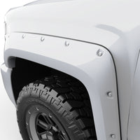 Thumbnail for EGR 14+ Chev Silverado 6-8ft Bed Bolt-On Look Color Match Fender Flares - Set - Summit White