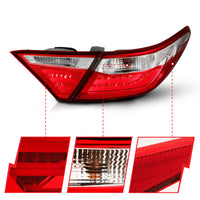 Thumbnail for ANZO 2015-2016 Toyota Camry LED Taillights Red/Clear