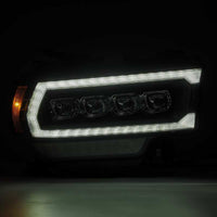 Thumbnail for AlphaRex 19-21 Ram 2500 NOVA LED Proj Headlights Plank Style Black w/Activ Light/Seq Signal/DRL