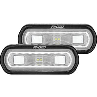 Thumbnail for Rigid Industries SR-L Series Surface Mount LED Spreader Pair w/ White Halo - Universal