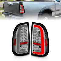 Thumbnail for ANZO 00-06 Toyota Tundra LED Taillights w/ Light Bar Chrome Housing Clear Lens