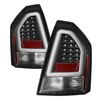 Thumbnail for Spyder Chrysler 300 05-07 V2 Light Bar LED Tail Lights - Black ALT-YD-CHR305V2-LED-BK