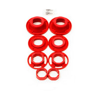 Thumbnail for BMR 12-15 5th Gen Camaro Rear Cradle Street Version Poly Inserts Only Bushing Kit - Red