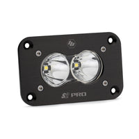 Thumbnail for Baja Designs S2 Pro LED Spot Black Flush Mount - Clear