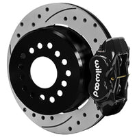 Thumbnail for Wilwood Ford Explorer 8.8in Rear Axle Dynalite Disc Brake Kit 12.19in Drill/Slot Rotor Blk Caliper