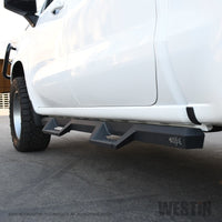 Thumbnail for Westin 2019 Chevrolet Silverado / GMC Sierra 1500 Crew Cab Drop Nerf Step Bars - Textured Black
