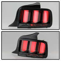 Thumbnail for Spyder 05-09 Ford Mustang (White Light Bar) LED Tail Lights - Smoke ALT-YD-FM05V3-LED-SM