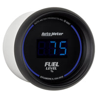Thumbnail for Autometer Cobalt Digital 52.4mm Black Programmable Empty-Full Range Fuel Level Gauge