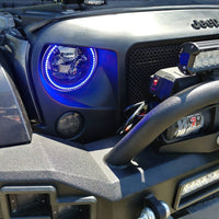 Thumbnail for Oracle 7in High Powered LED Headlights - Black Bezel - ColorSHIFT No Controller SEE WARRANTY