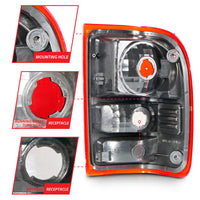 Thumbnail for ANZO 2001-2011 Ford Ranger Taillights w/ Red/Clear Lens (OE Replacement) Pair