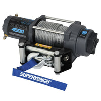 Thumbnail for Superwinch 4500 LBS 12V DC 15/64in x 50ft Steel Rope Terra 4500 Winch - Gray Wrinkle