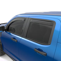 Thumbnail for EGR 22-23 Ford Maverick Lariat XL XLT Front/Rear Window Visors - Dark Smoke Finish