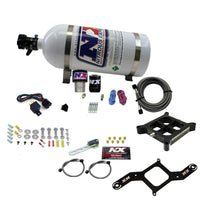 Thumbnail for Nitrous Express Single Entry Crossbar RNC .178 4500 Flange Nitrous Kit (250-650HP) w/10lb Bottle