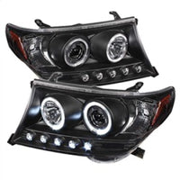 Thumbnail for Spyder Toyota Land Cruiser 08-11 Projector Headlights LED Halo LED Blk PRO-YD-TLAND08-HL-BK