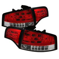 Thumbnail for Spyder Audi A4 4Dr 06-08 LED Tail Lights Red Clear ALT-YD-AA406-G2-LED-RC