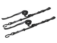 Thumbnail for SpeedStrap 1In x 10Ft Cam-Lock Tie Down with Snap S-Hooks and Soft-Tie (2 Pack) - Black