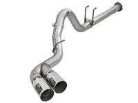 Thumbnail for aFe Rebel XD 4in SS Down-Pipe Back Exhaust w/Dual Polished Tips 17-18 Ford Diesel Trucks V8-6.7L(td)
