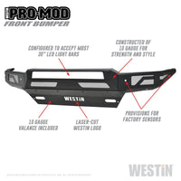 Thumbnail for Westin 16-19 Chevy/GMC  Silverado/Sierra 1500 Pro-Mod Front Bumper