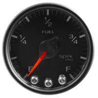 Thumbnail for Autometer Spek-Pro Gauge Fuel Level 2 1/16in 0-270 Programmable Blk/Blk