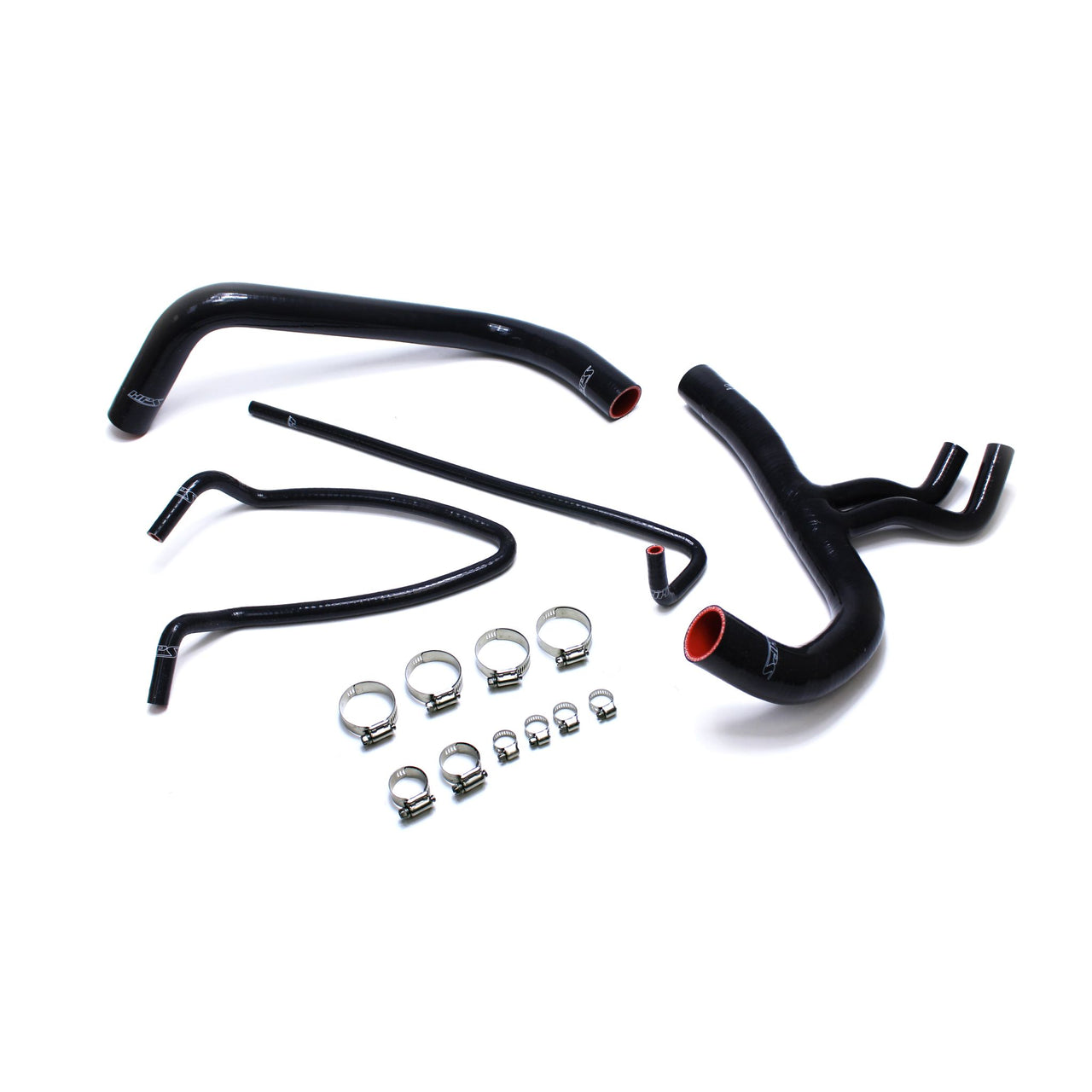 HPS Reinforced Black Silicone Radiator Hose Kit Coolant for Ford 11-14 F150 3.5L V6 Twin Turbo Ecoboost