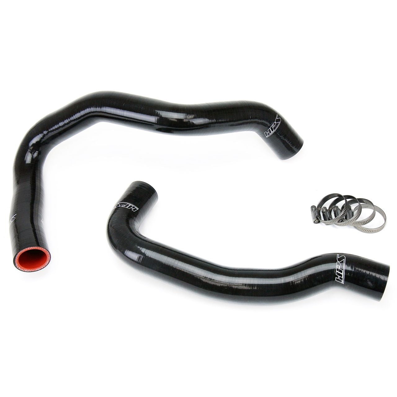 HPS Black Reinforced Silicone Radiator Hose Kit Coolant for Nissan 89-98 240SX w/ KA