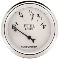 Thumbnail for Auto Meter Old Tyme White 2-1/16in 0-30 OHM Electric Fuel Level Gauge