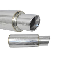 Thumbnail for Injen 2 3/8 Universal Muffler w/Stainless Steel resonated rolled tip (Injen embossed logo)