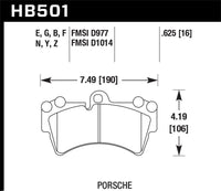 Thumbnail for Hawk 07-10 Audi Q7 / 03-09 Porsche Cayenne / 04-09 VW Touareg DTC-60 Race Front Brake Pads
