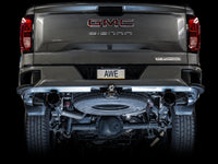 Thumbnail for AWE Tuning 4th Gen GM 1500 5.3L 0FG Catback Split Rear Exit (Flat Bumper) - Dual Diamond Tips