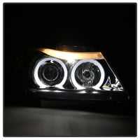 Thumbnail for Spyder BMW E90 3-Series 06-08 (4 dr) Proj LED Halo Amber Reflctr Rplc Bulb Smke PRO-YD-BMWE9005-AM-S