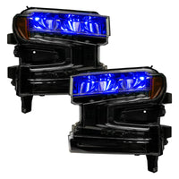 Thumbnail for Oracle 19-21 Silverado/Sierra 1500 RGB Demon Eye Headlight Kit - w/o Controller SEE WARRANTY