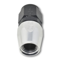 Thumbnail for Russell Performance -6 AN Black/Silver Straight Full Flow Hose End