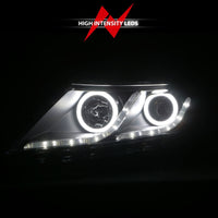 Thumbnail for ANZO 2011-2013 Kia Optima Projector Headlights w/ Halo Black (CCFL)