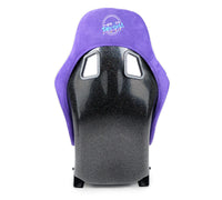 Thumbnail for NRG FRP Bucket Seat PRISMA Edition w/ Pearlized Back Purple Alcantara - Medium