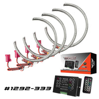 Thumbnail for Oracle Dodge Challenger 08-14 LED Waterproof Halo Kit - ColorSHIFT w/ 2.0 Controller SEE WARRANTY