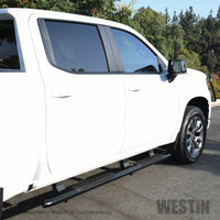 Thumbnail for Westin 2019 Chevrolet Silverado/Sierra 1500 Crew Cab Non LD PRO TRAXX 4 Oval Nerf Step Bars - Black