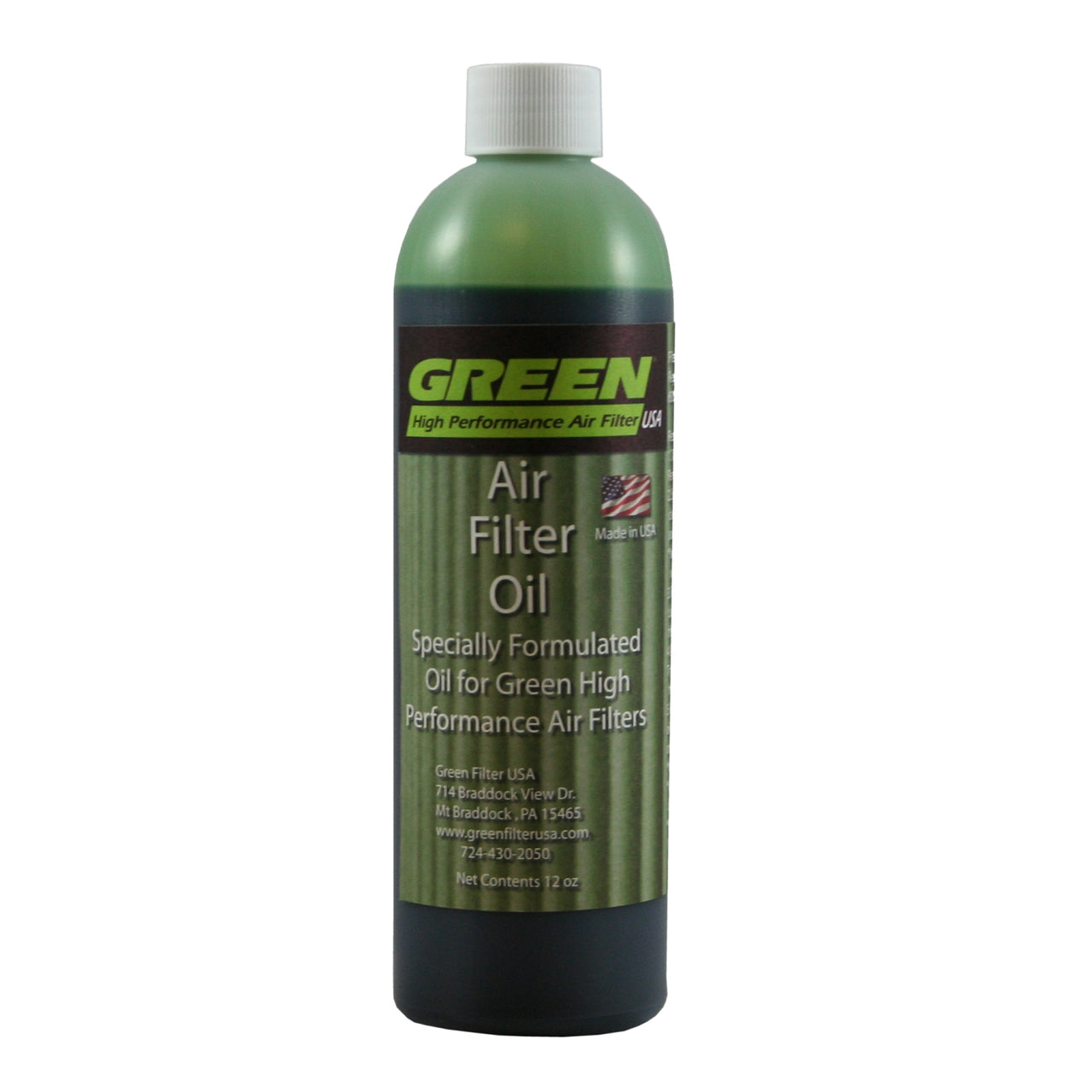 Green Filter Air Filter Synthetic Oil - 12oz.