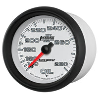 Thumbnail for AutoMeter Gauge Oil Temp 2-5/8in. 140-280 Deg. F Mechanical Phantom II