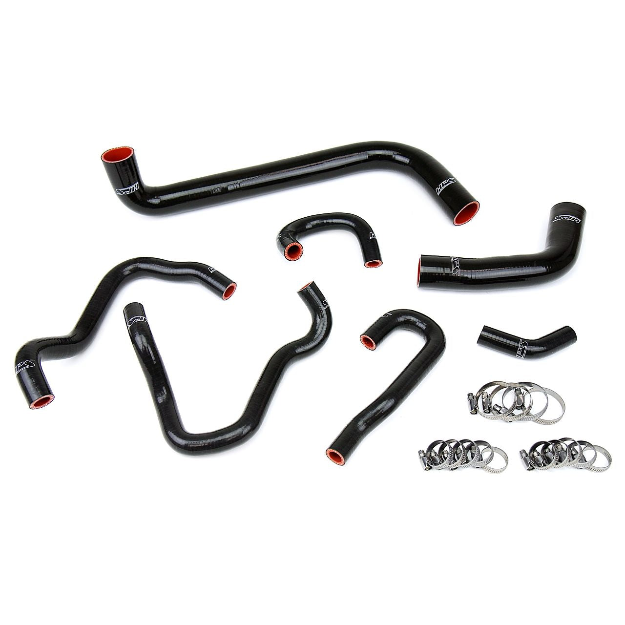 HPS Black Reinforced Silicone Radiator and Heater Hose Kit Coolant for Honda 06-09 S2000
