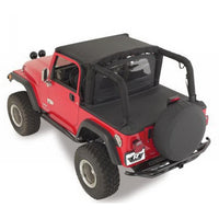 Thumbnail for Rampage 1992-1995 Jeep Wrangler(YJ) Tonneau Cover - Black Denim