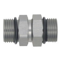 Thumbnail for DeatschWerks 10AN ORB Male to 10AN ORB Male Swivel Adapter - Anodized DW Titanum