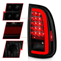 Thumbnail for ANZO 00-06 Toyota Tundra (Std. Bed/Reg Cab) LED Taillights w/Light Bar Black Housing Smoke Lens