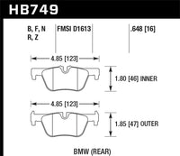 Thumbnail for Hawk 13-14 BMW 328i/328i xDrive / 2014 428i/428i xDrive PC Rear Brake Pads