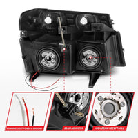 Thumbnail for ANZO 04-12 GM Colorado/Canyon/I-Series Crystal Headlights - w/ Light Bar Chrome Housing 4pcs