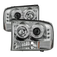 Thumbnail for Spyder Ford F250 Super Duty 99-04 Projector Version 2 LED Halo LED Chrm PRO-YD-FF25099-1P-G2-C