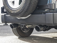 Thumbnail for aFe Rebel Series 2.5in 409 SS Axle-Back Exhaust w/ Black Tips 2007+ Jeep Wrangler (JK) V6 3.6L/3.8L