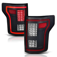 Thumbnail for ANZO 15-17 Ford F-150 LED Taillights Black w/ Sequential
