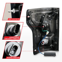 Thumbnail for ANZO 2015-2016 Ford F-150 LED Taillights Black